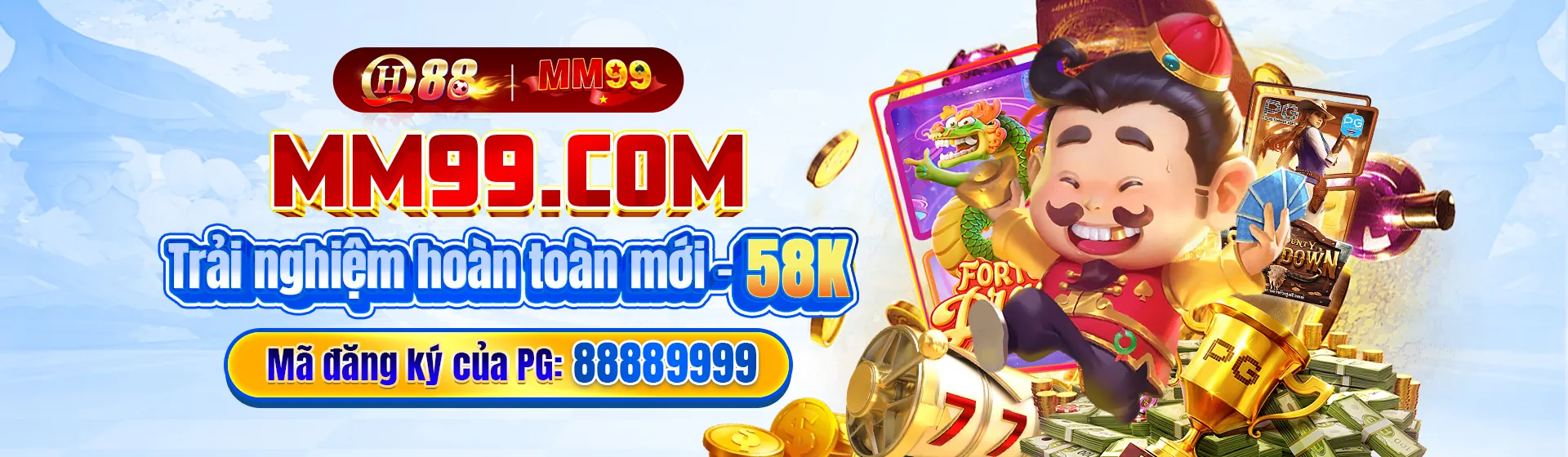 Hình ảnh chính về NH88 Nổ Hũ với các biểu tượng slot game và hiệu ứng chiến thắng rực rỡ