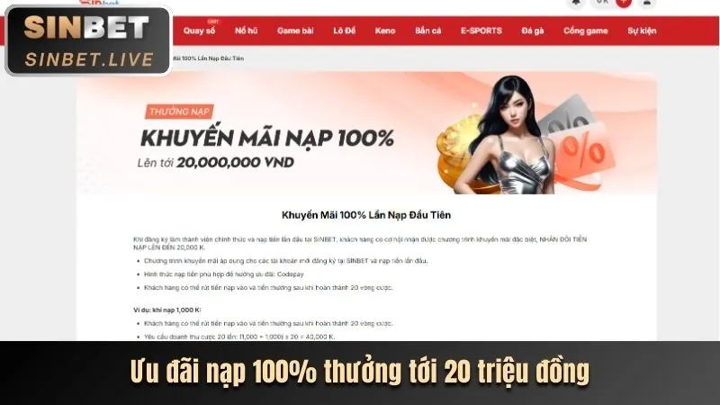 Thưởng nạp hàng ngày nh88